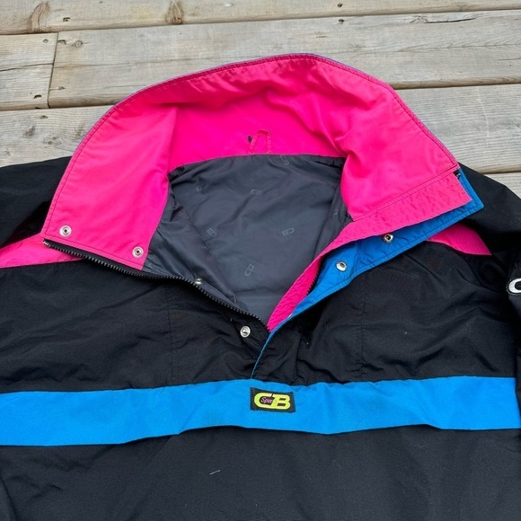 1989 wind breaker pull over vintage medium CB sports - Picture 5 of 15